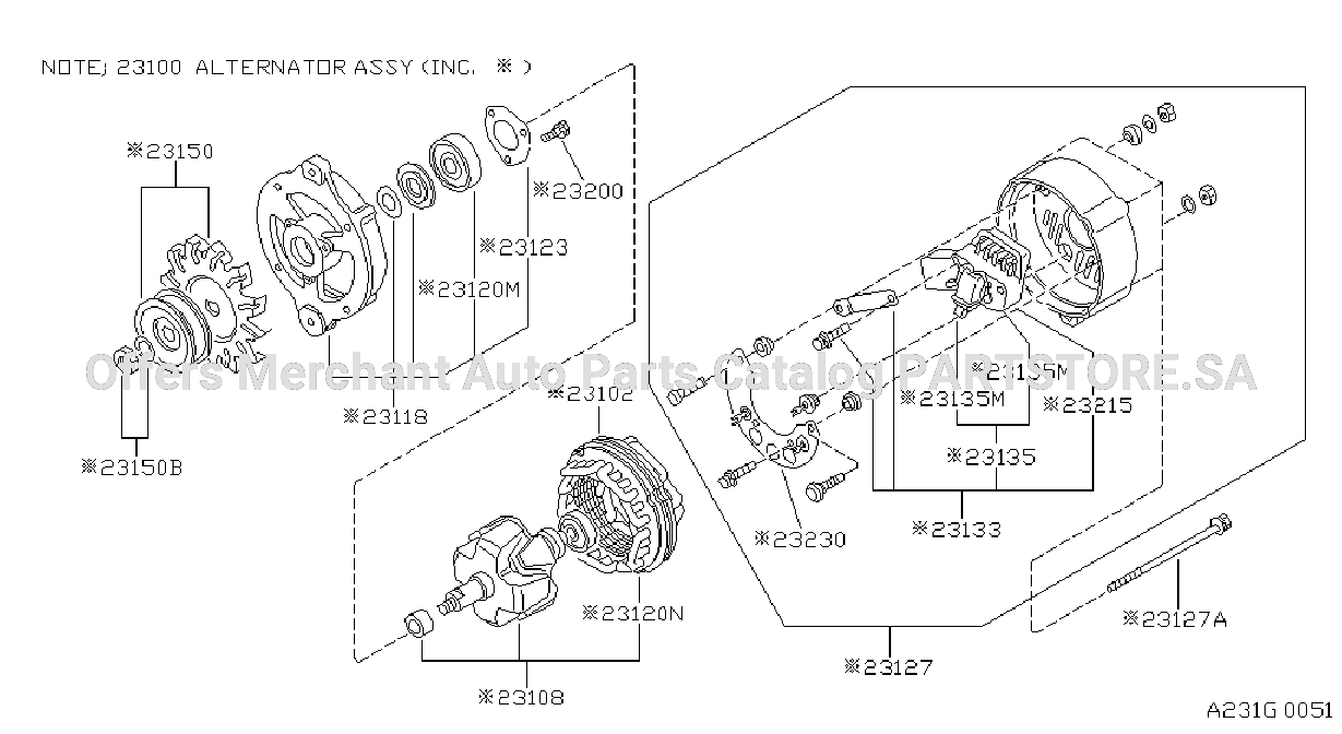 Alternator Hitachi F / Cold