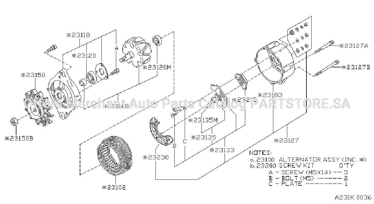 Alternator 12V 50A