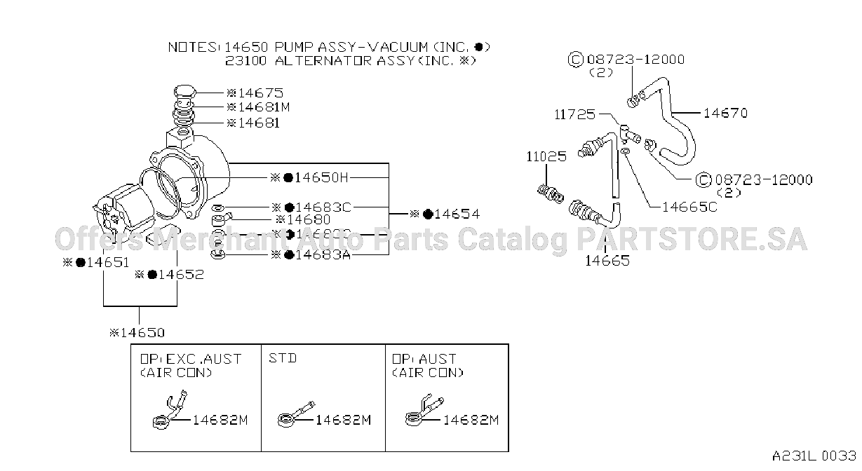 Alternator Vacuum Pump