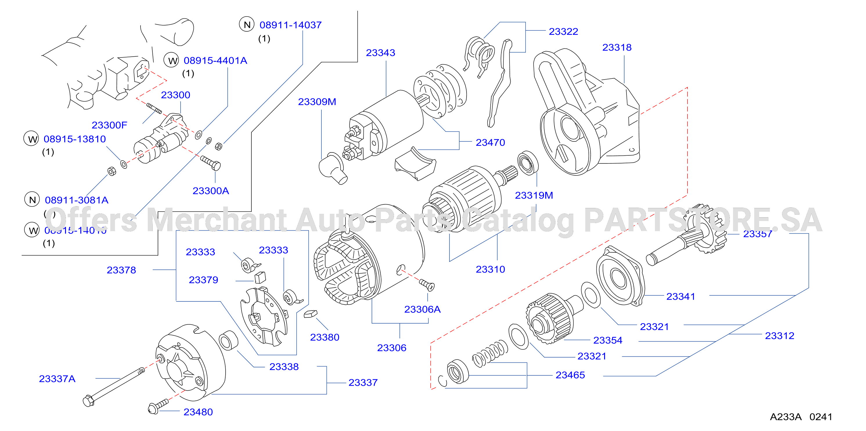 Starter Motor Hitachi