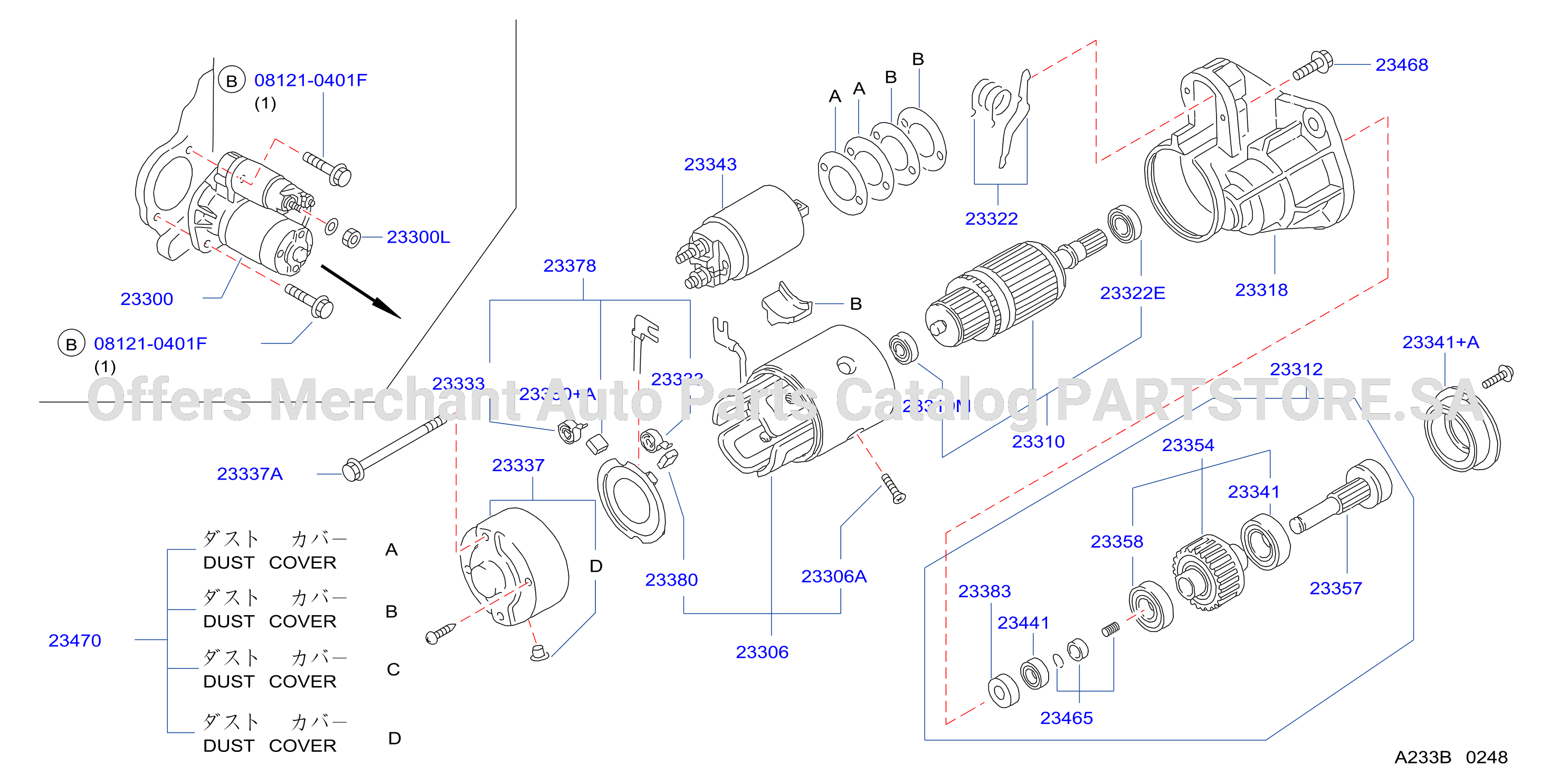 Starter Motor Hitachi