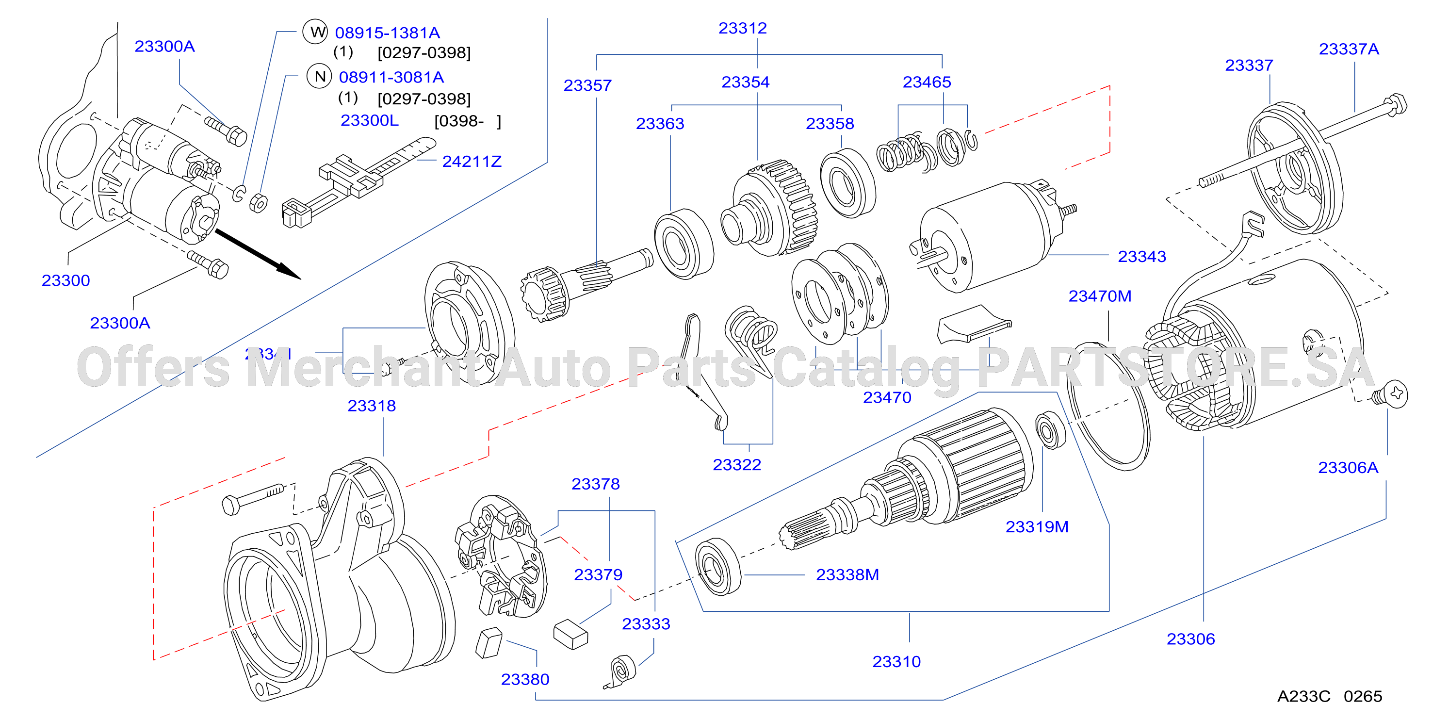 Starter Motor Hitachi