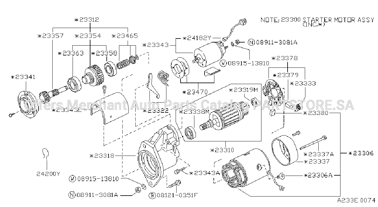 Starter Motor Hitachi