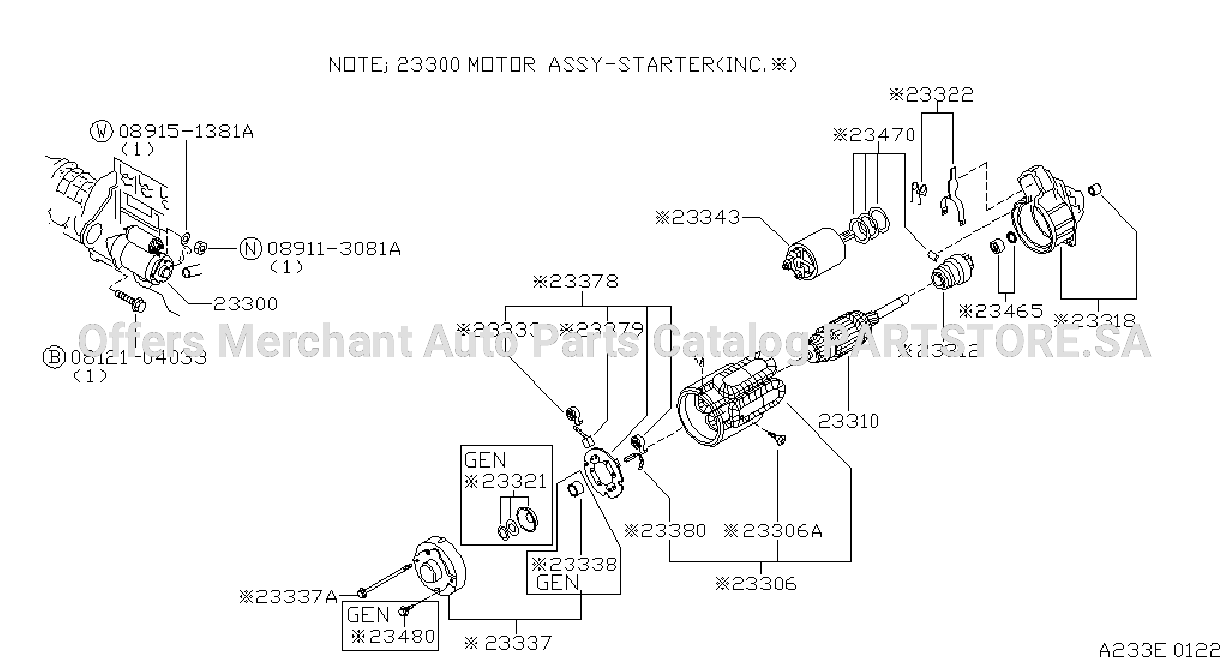 Starter Motor Hitachi