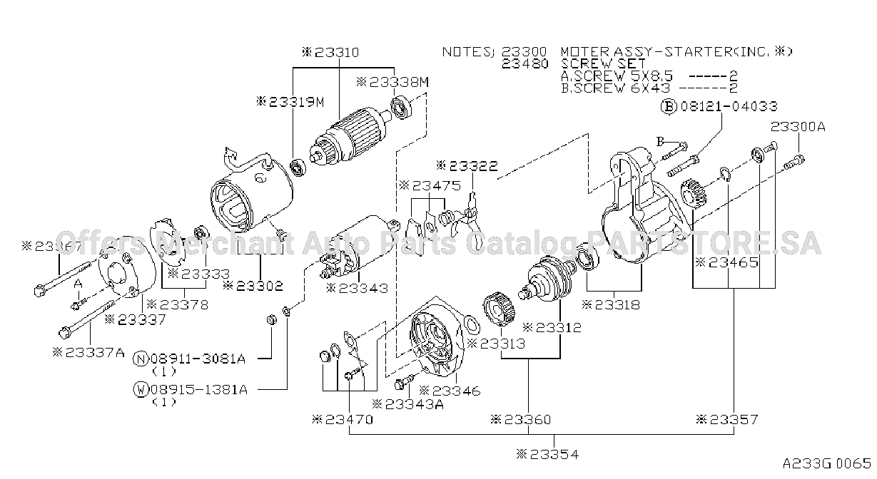 Starter Motor Mitsubishi