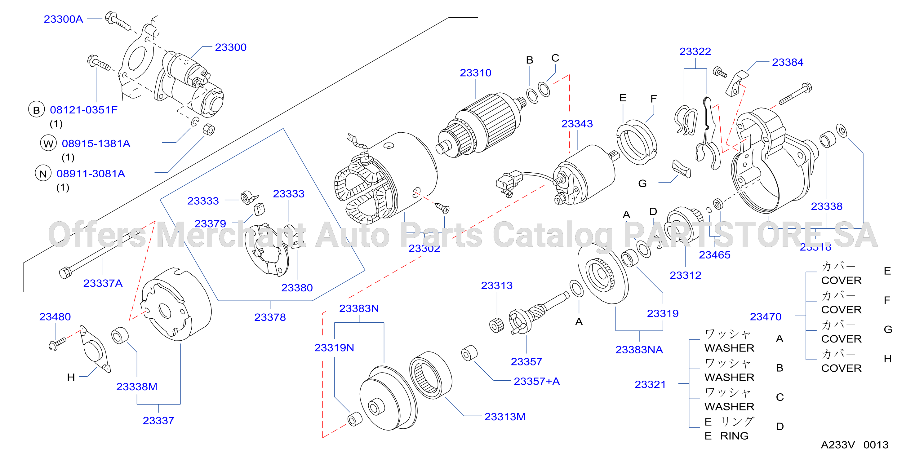 Starter Motor Hitachi