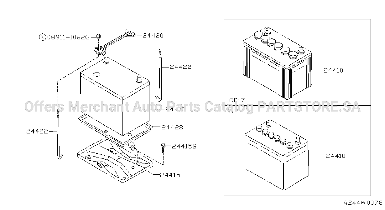 Battery Battery Mounting