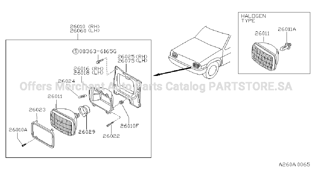 Headlamp For S / T D Type