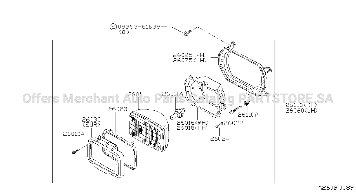 Headlamp Square Type