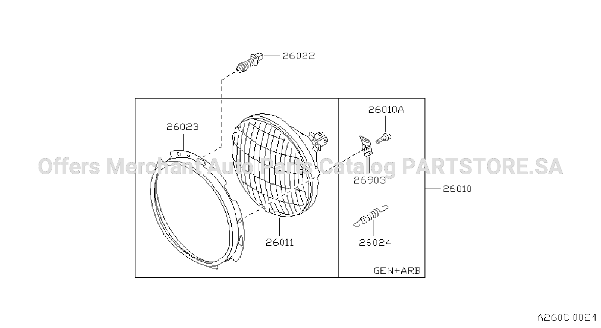 Headlamp Round Type