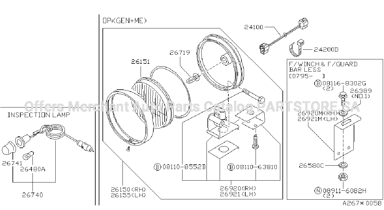 Lamps Fog Lamp Round Halogen Inspection Lamp