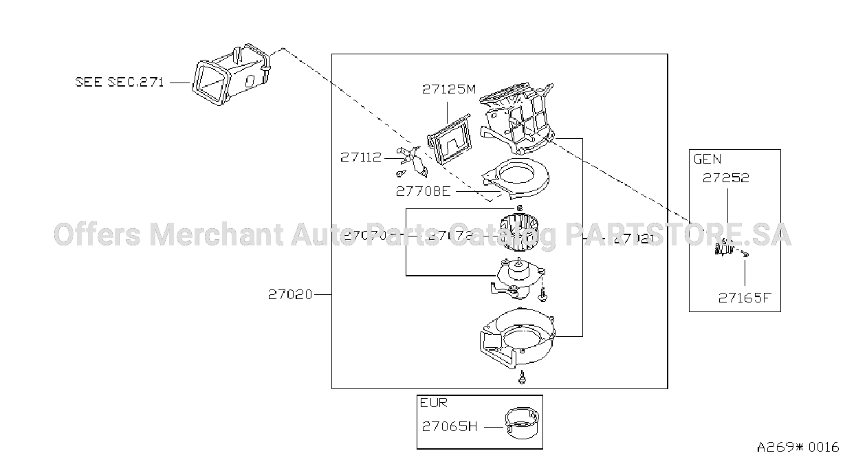 Heater Unit Blower Unit