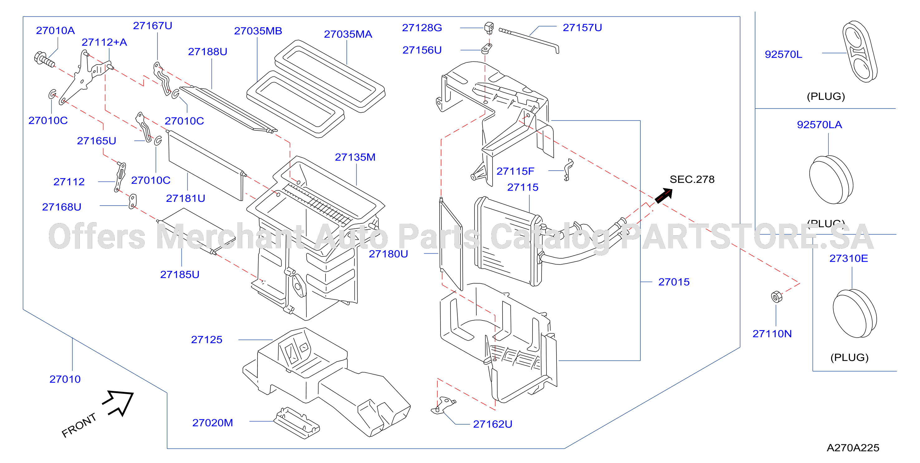 Heater Blower Unit Front Heater Unit