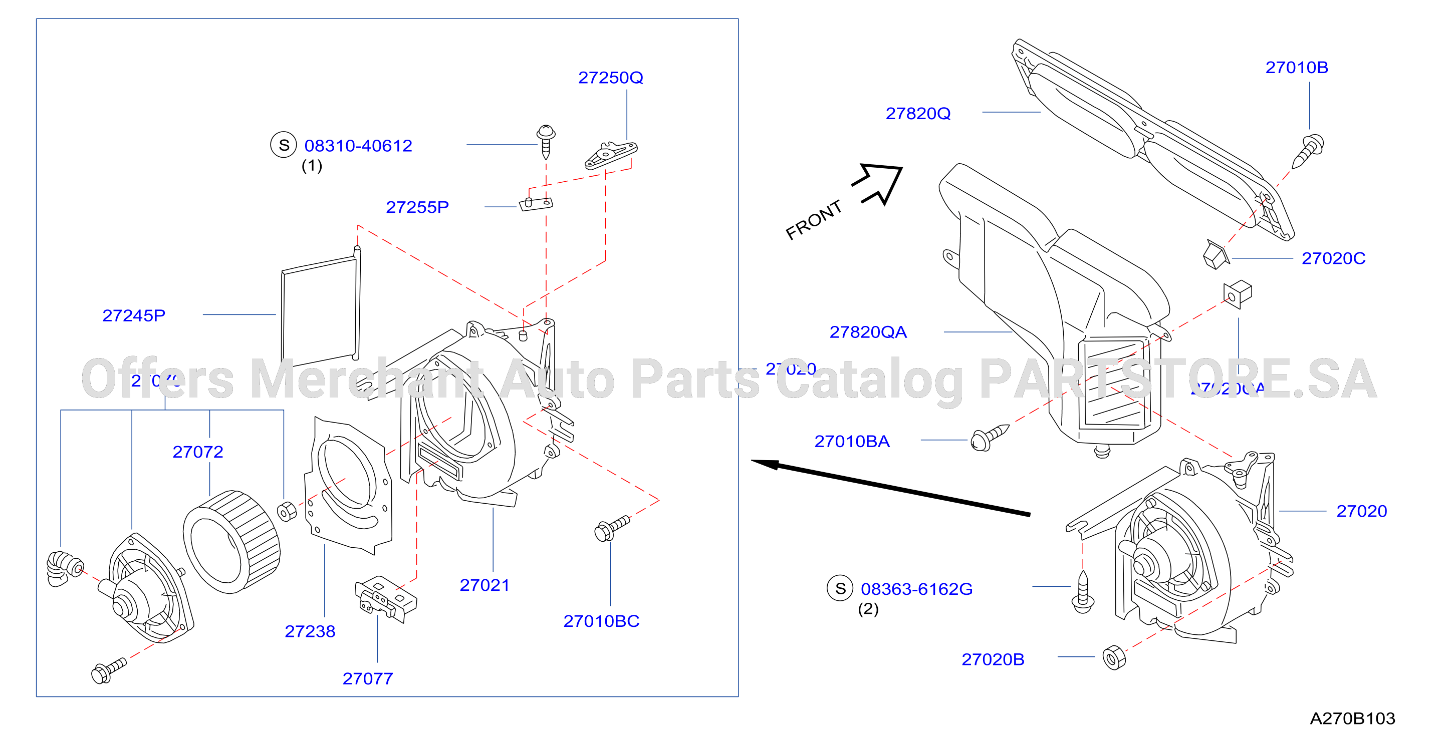 Heater Blower Unit Blower Unit