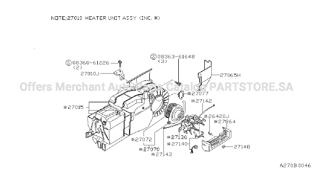 Heater Blower Unit Coreless Heater