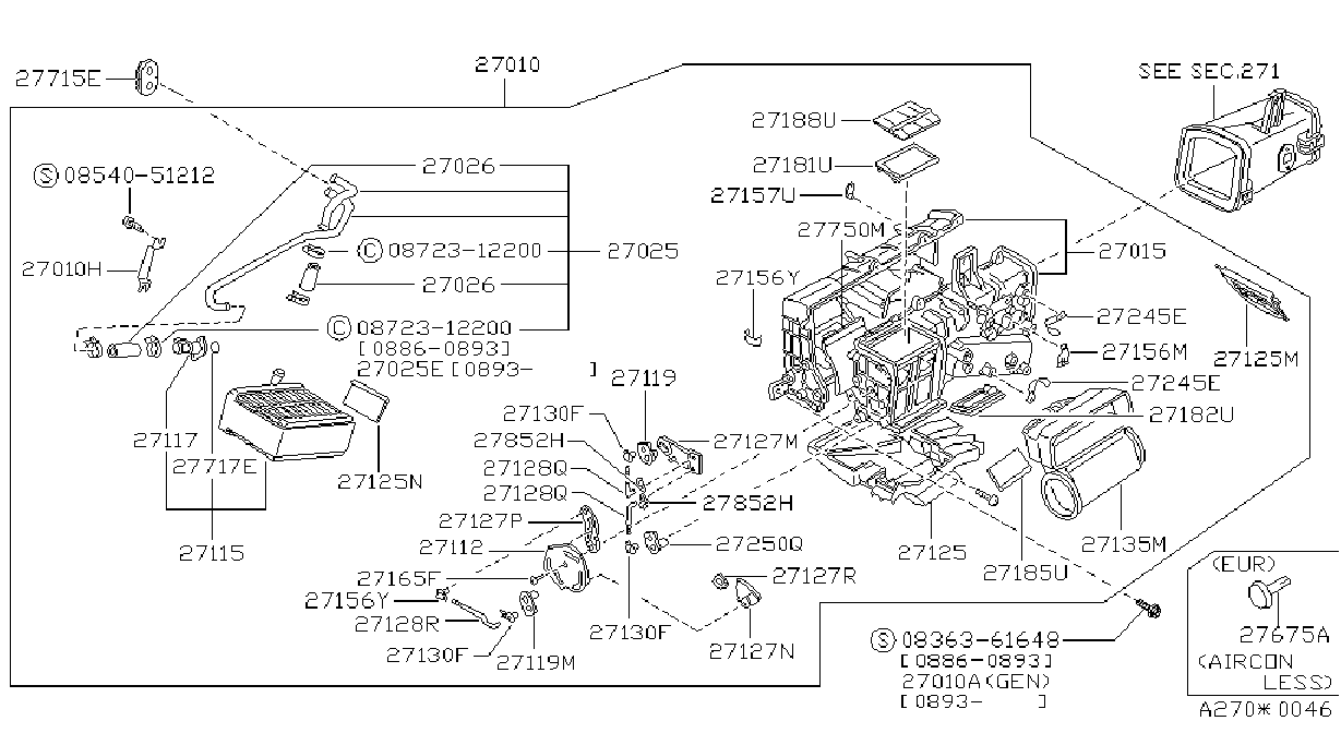 Heater Blower Unit Heater Unit