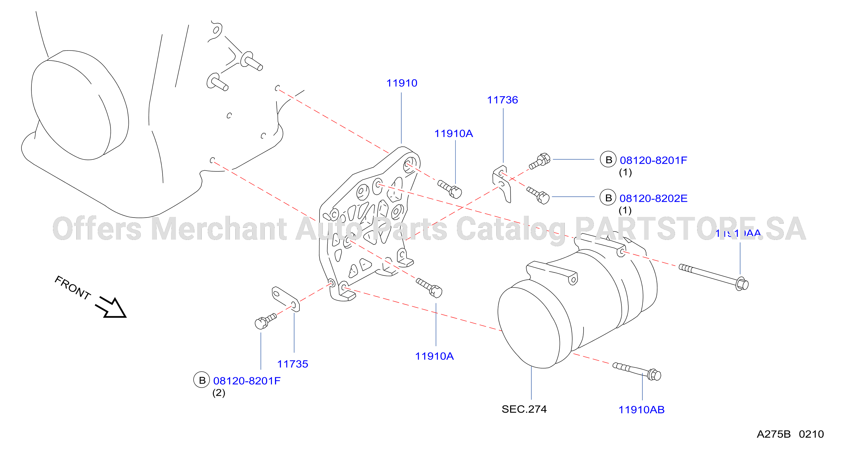 Compressor Mounting Fitting