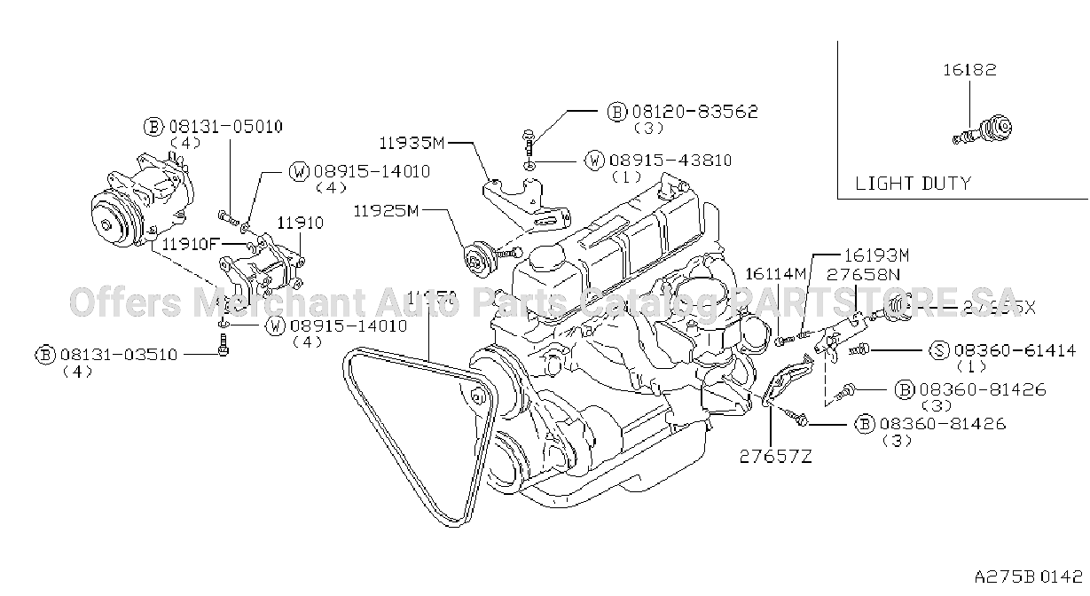 Compressor Mounting Fitting