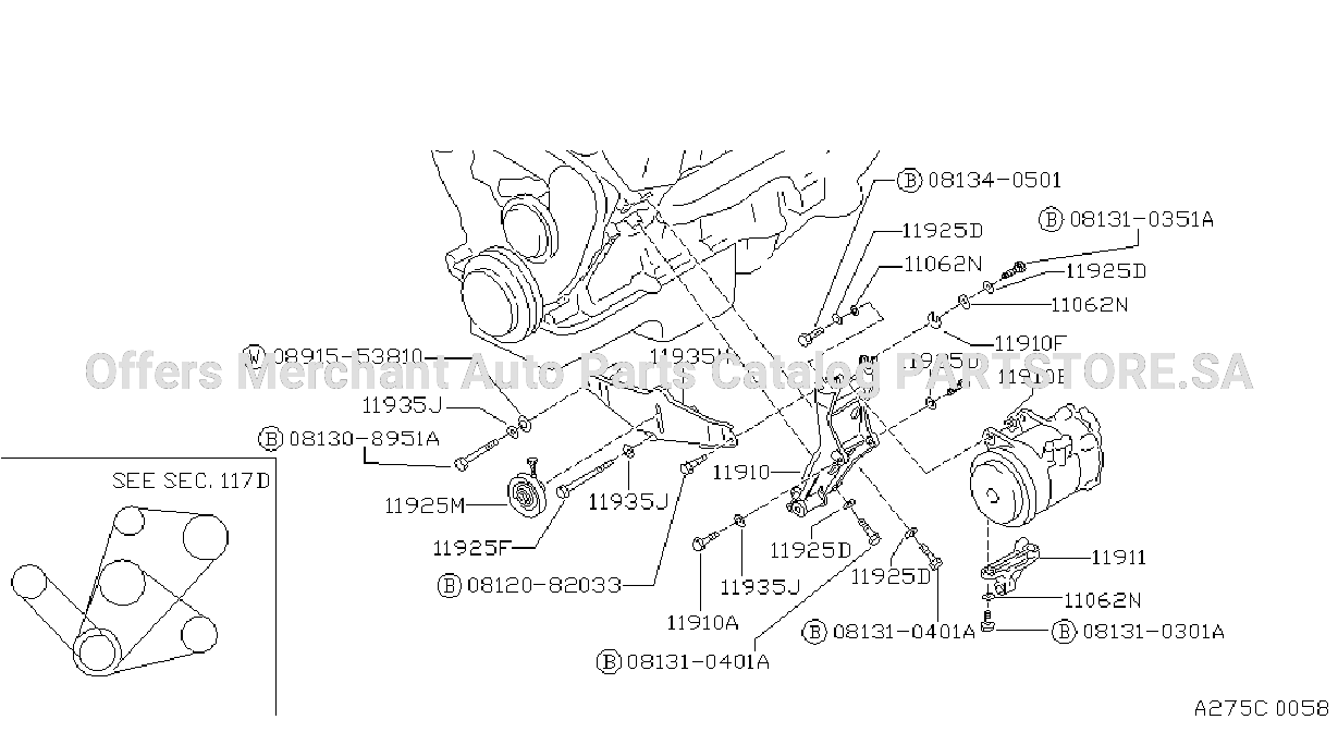 Compressor Mounting Fitting