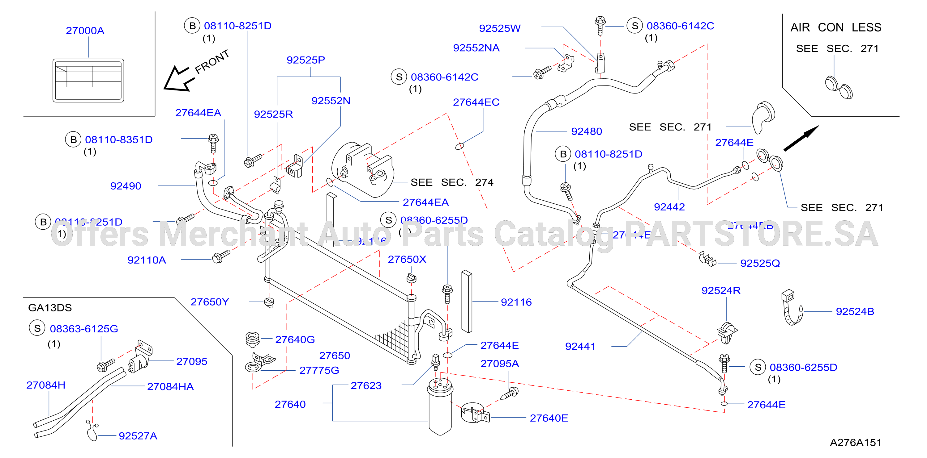 Condenser Liquid Tank Piping