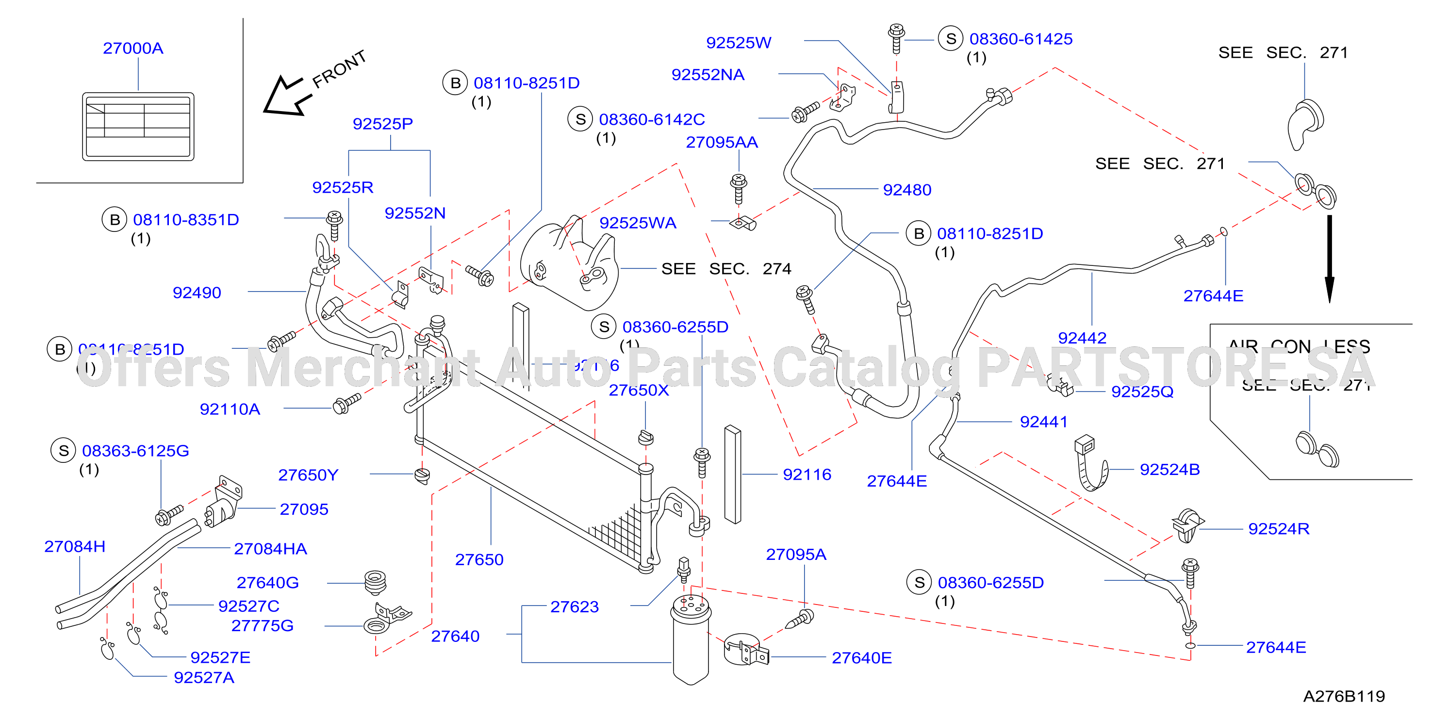 Condenser Liquid Tank Piping