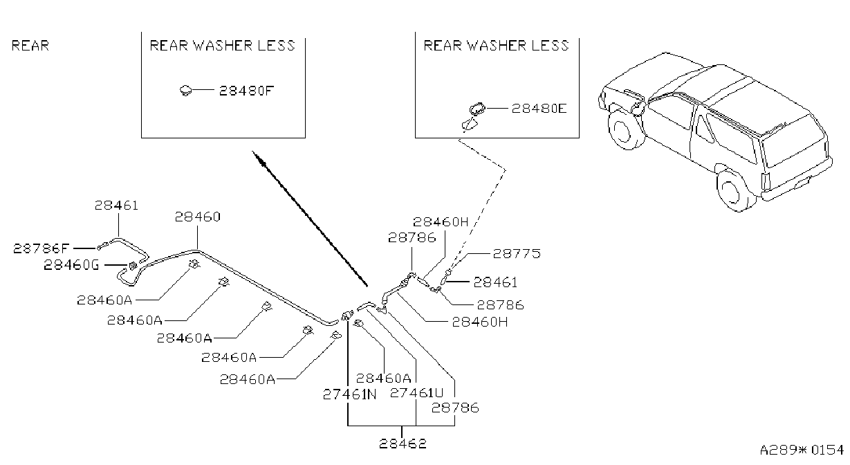 Windshield Washer Rear