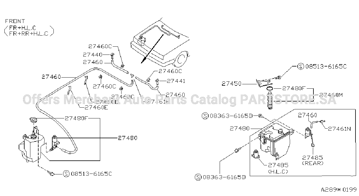 Windshield Washer Front