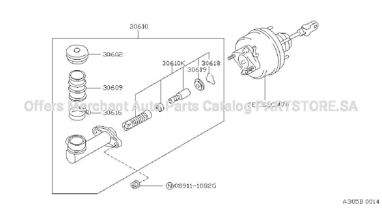 Clutch Master Cylinder With Clutch Booster