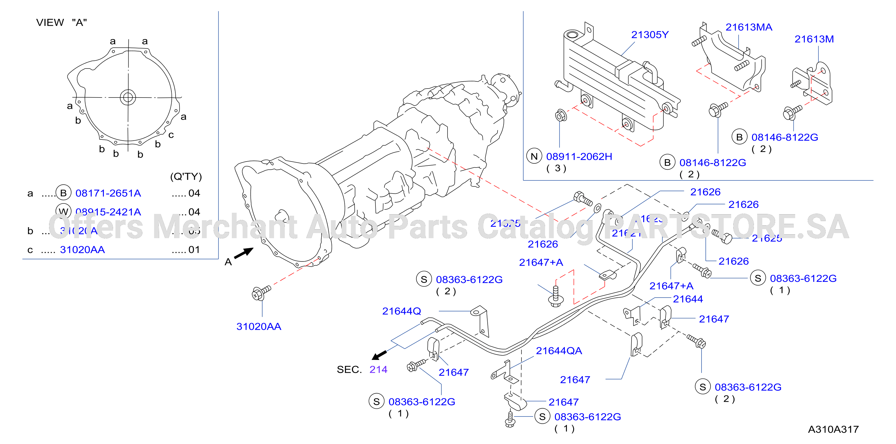 Auto Transmission Transaxle Fitting T / M / Fitting Parts
