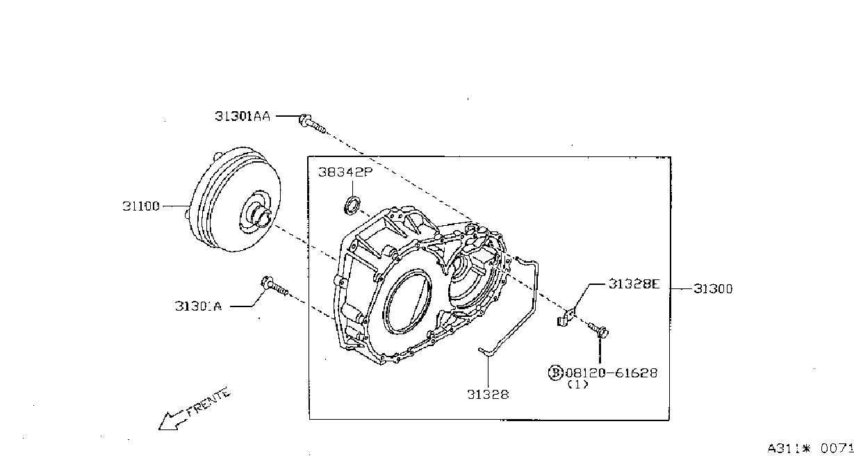Torque Converter Housing Case Converter Housing
