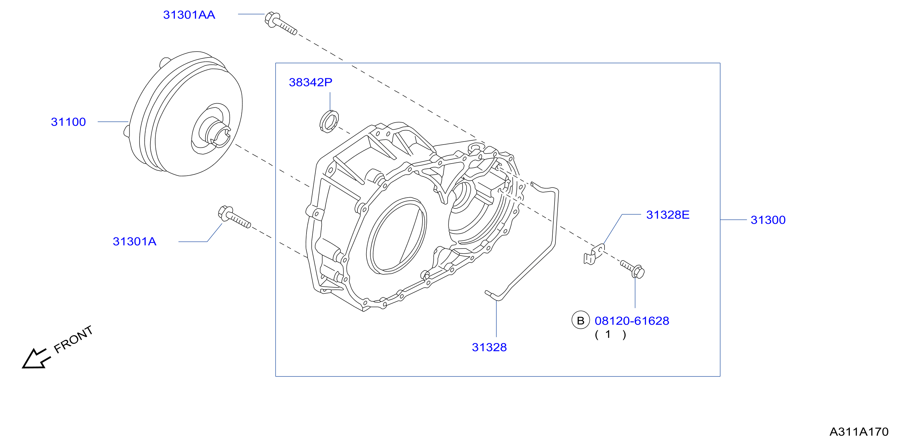 Torque Converter Housing Case Converter Housing