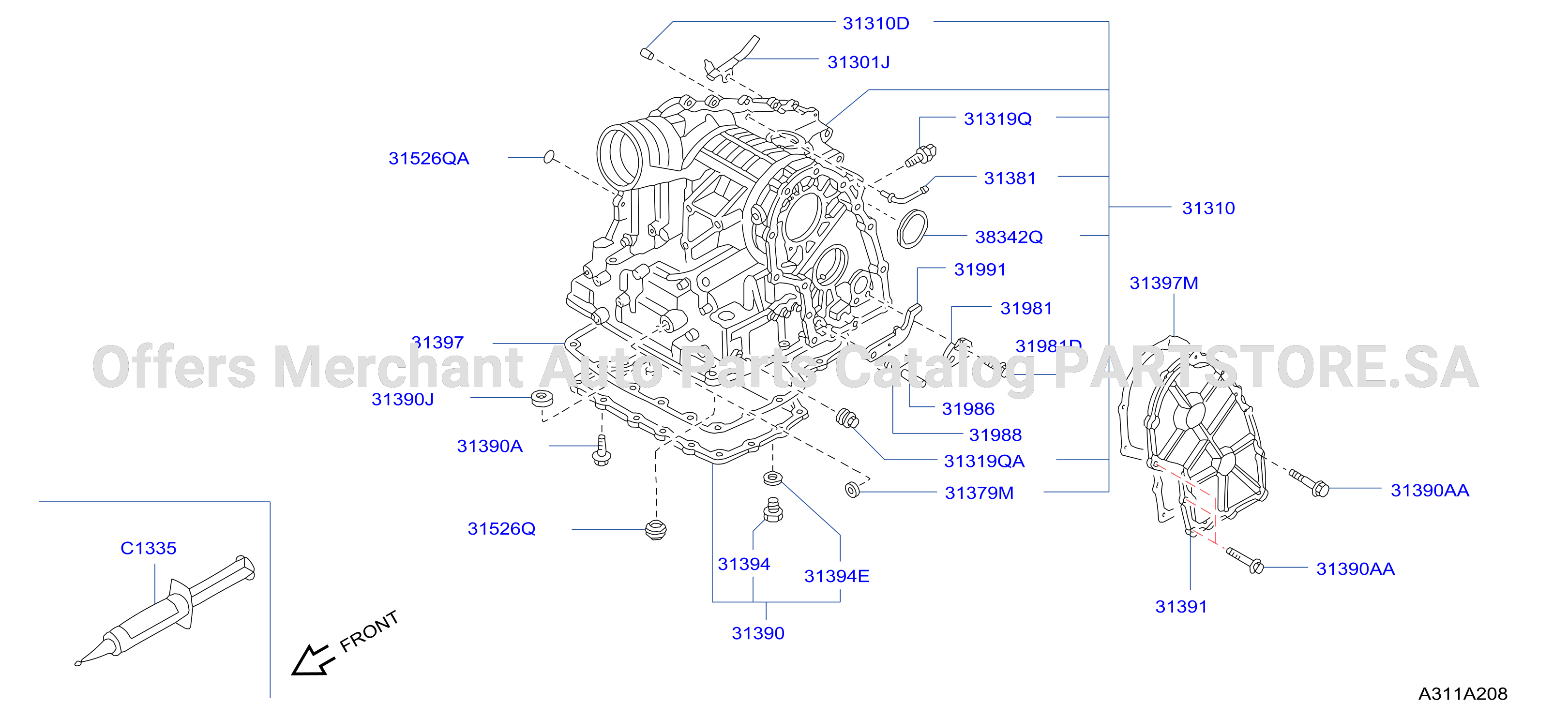 Torque Converter Housing Case Transmission Case