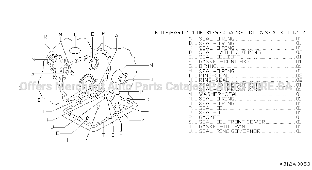 Gasket Seal Kit Rl3F01A