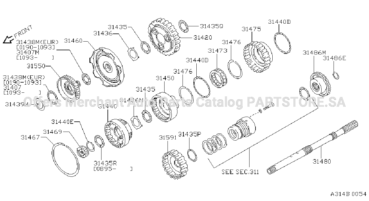 Governor Power Train Planetary Gear