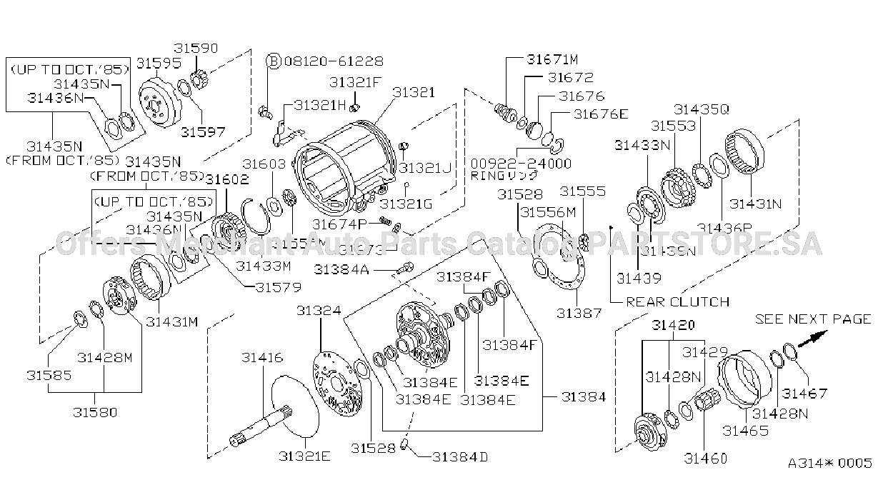 Governor Power Train Planetary Gear Front