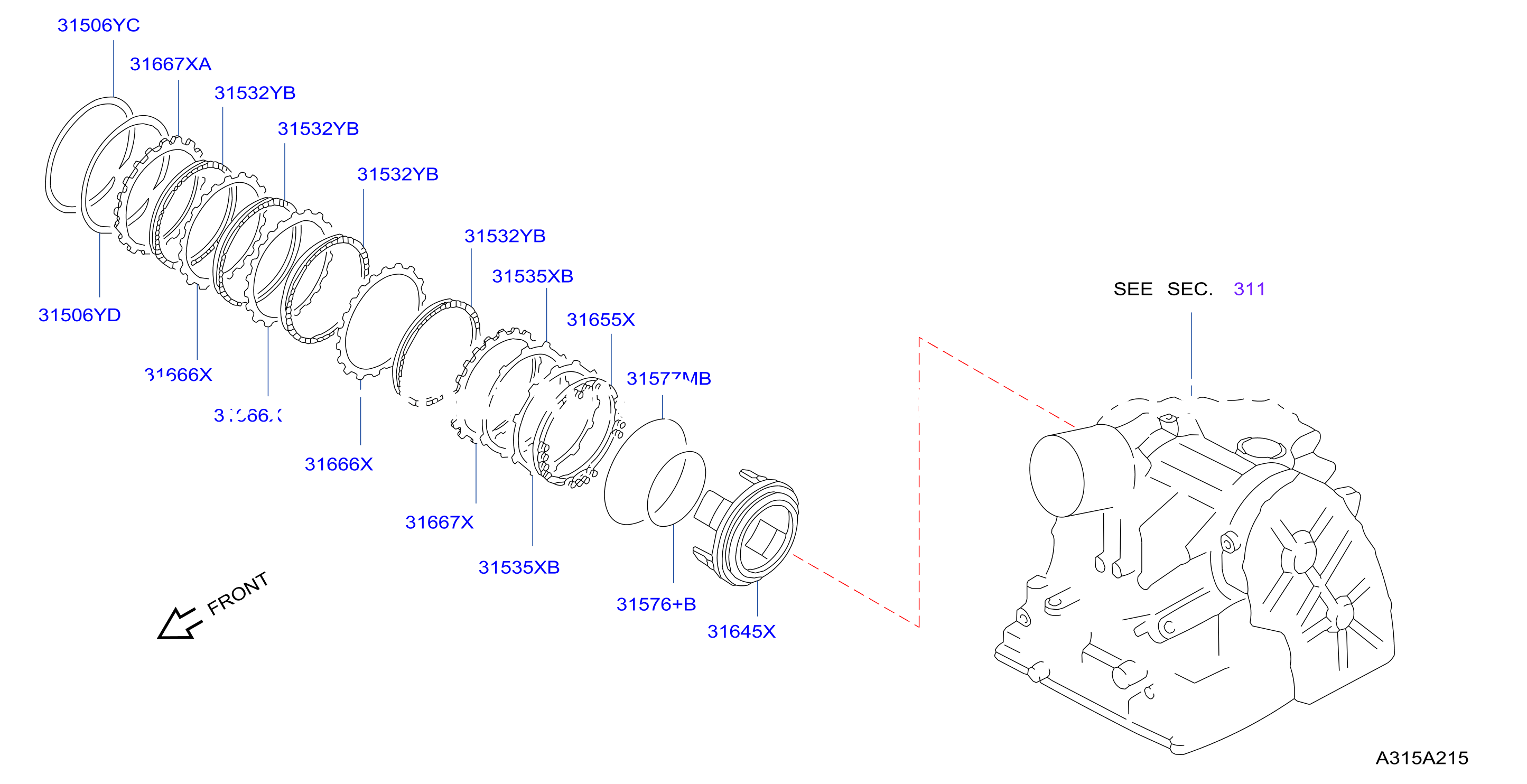 Clutch Band Servo Low Reverse Brake Parts