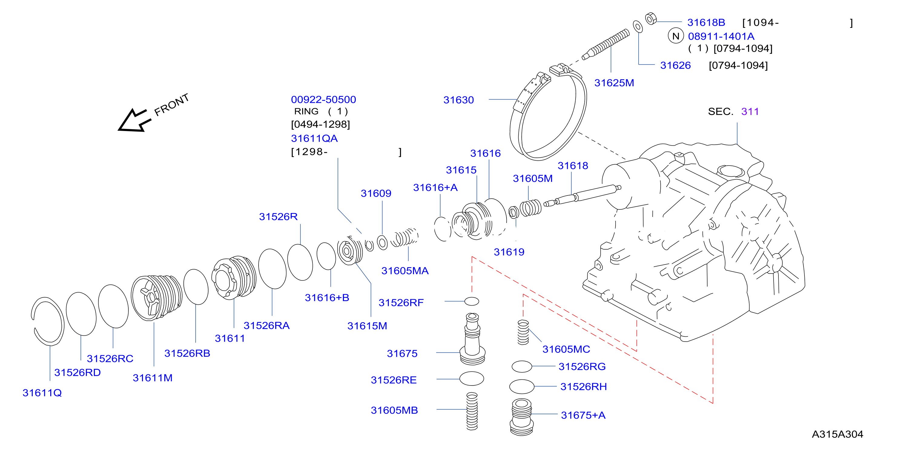 Clutch Band Servo Servo Parts