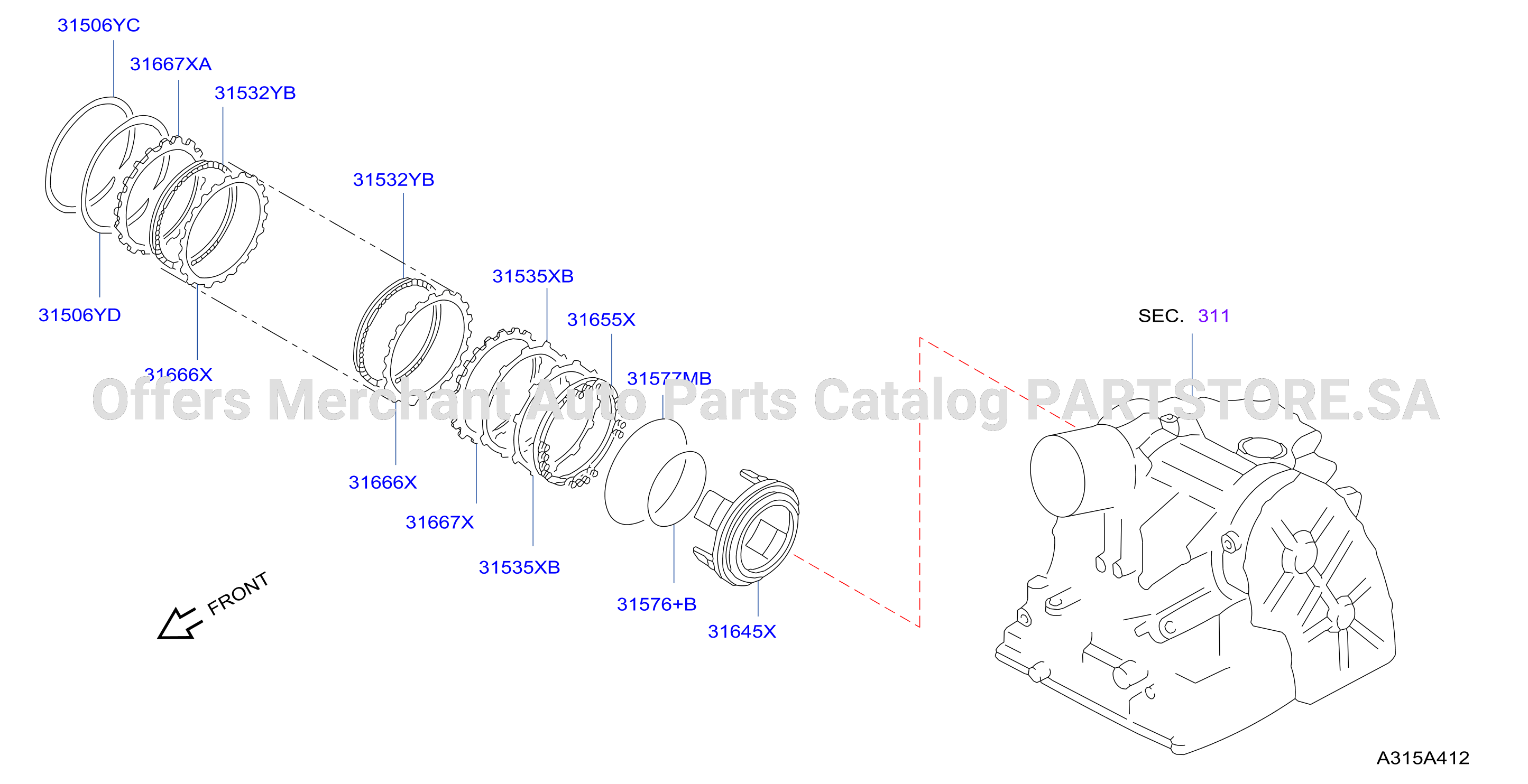 Clutch Band Servo Low Reverse Brake Parts