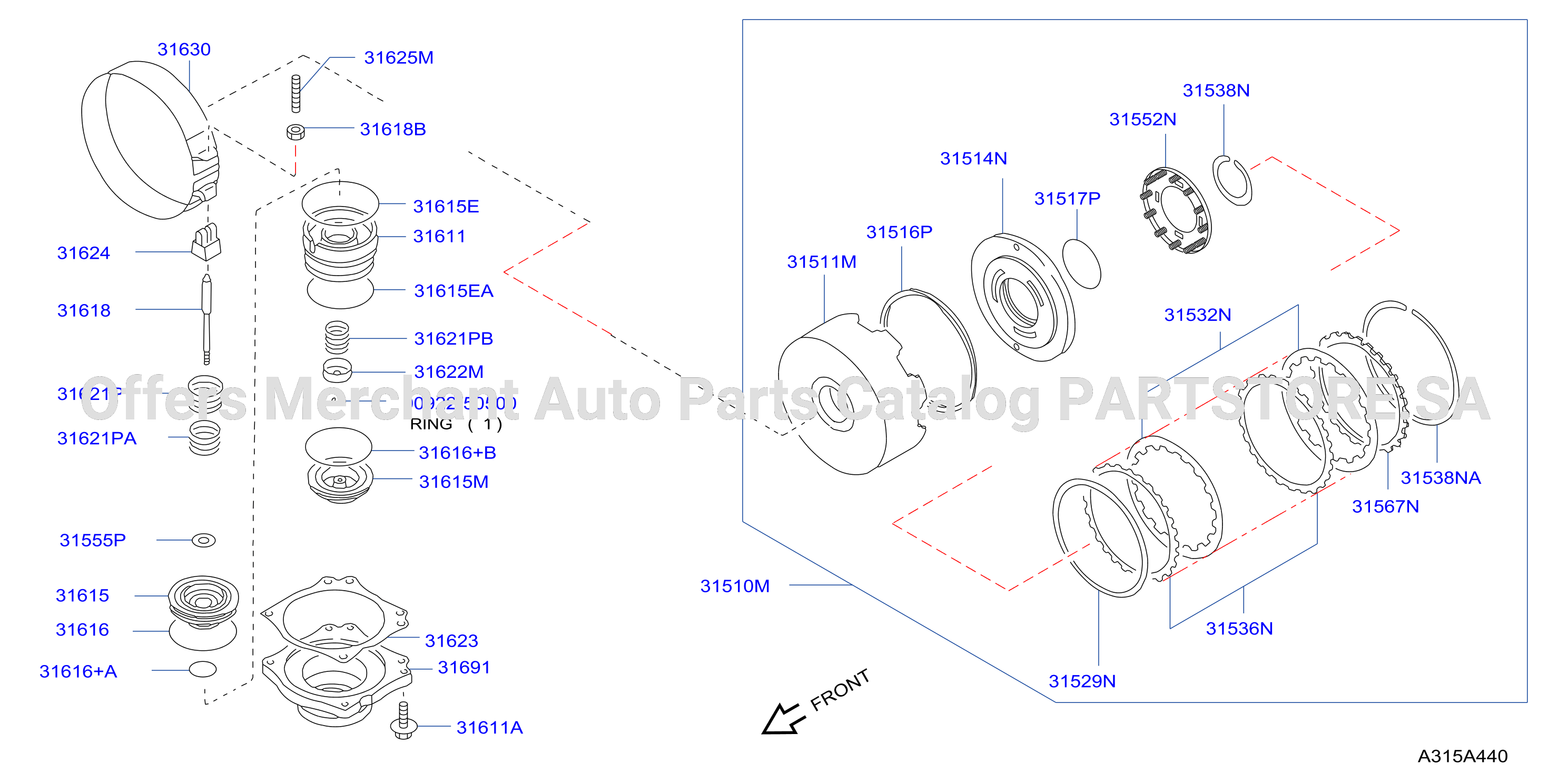 Clutch Band Servo Servo Reverse Clutch