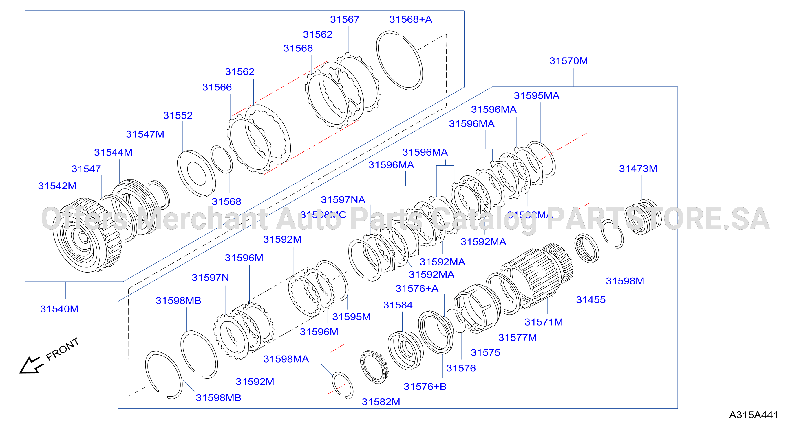 Clutch Band Servo High Forward Clutch