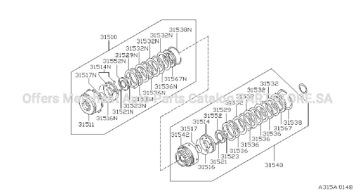 Clutch Band Servo Front Rear Clutch 4N71B