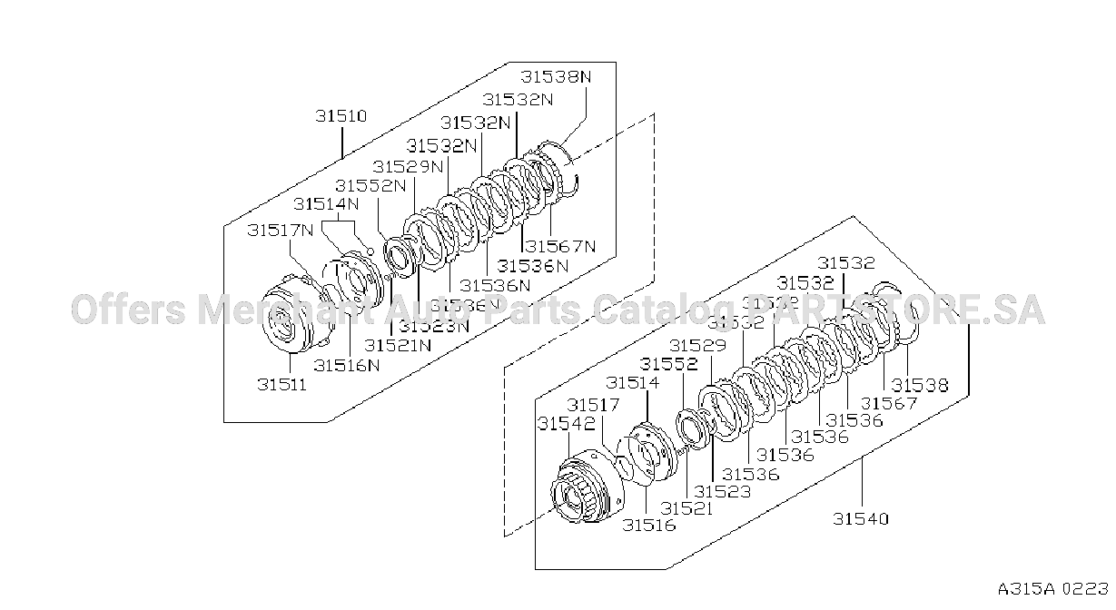 Clutch Band Servo Front Rear Clutch