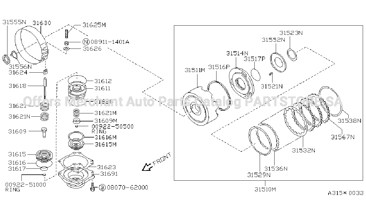 Clutch Band Servo Servo Reverse Clutch