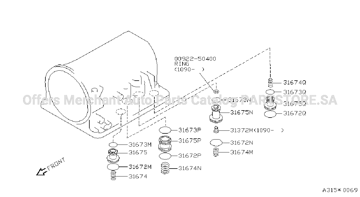 Clutch Band Servo Accumulater Parts