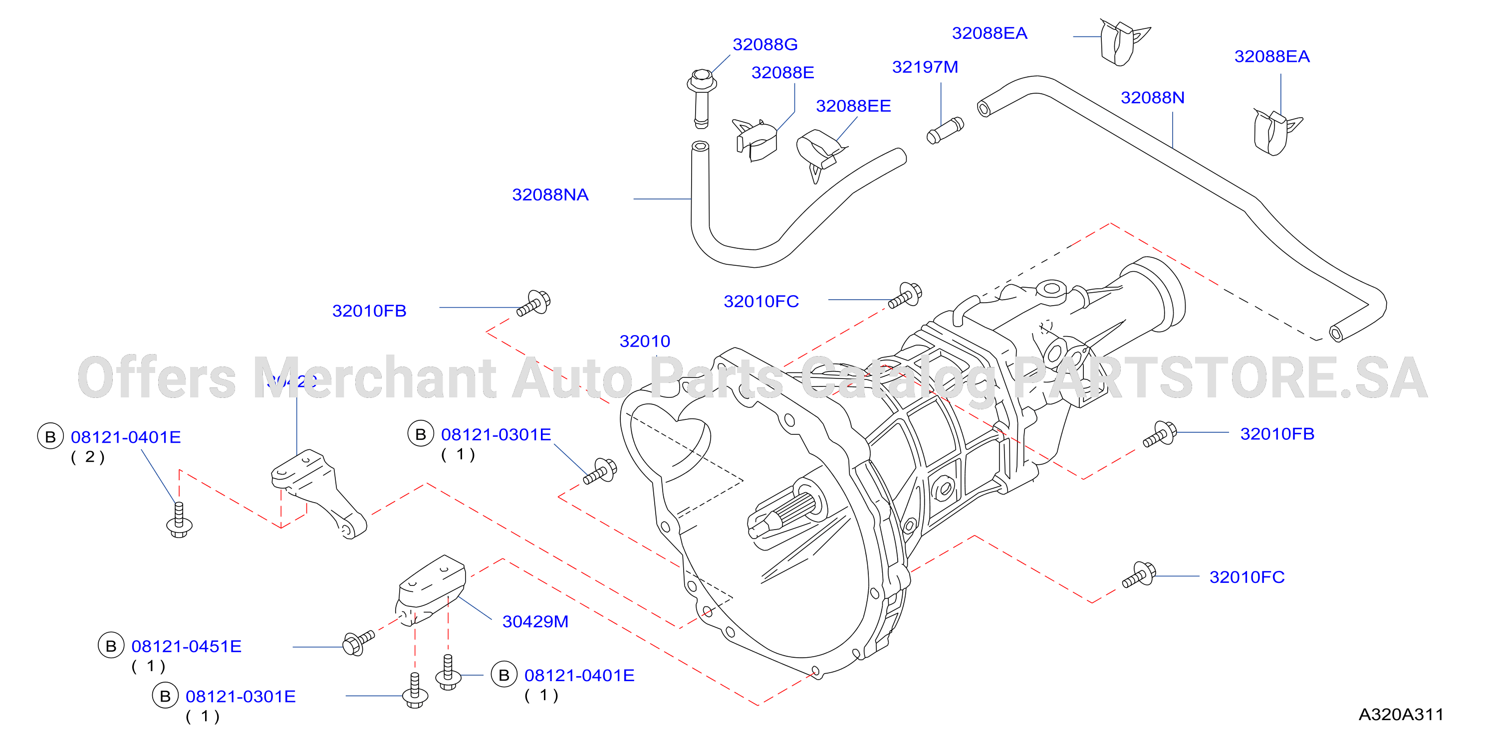 Manual Transmission Transaxle Fitting Rs5W71C