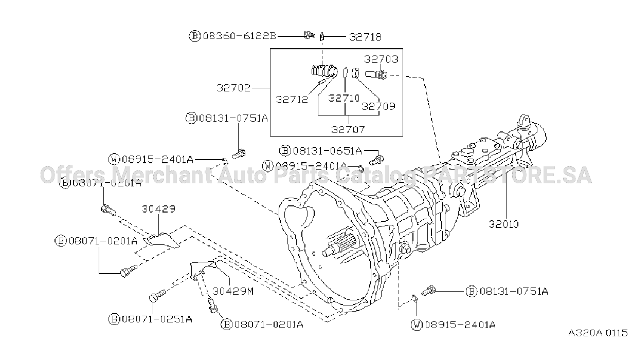Manual Transmission Transaxle Fitting R4W71B