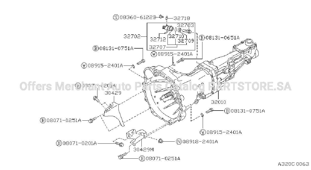 Manual Transmission Transaxle Fitting Fs5W71C