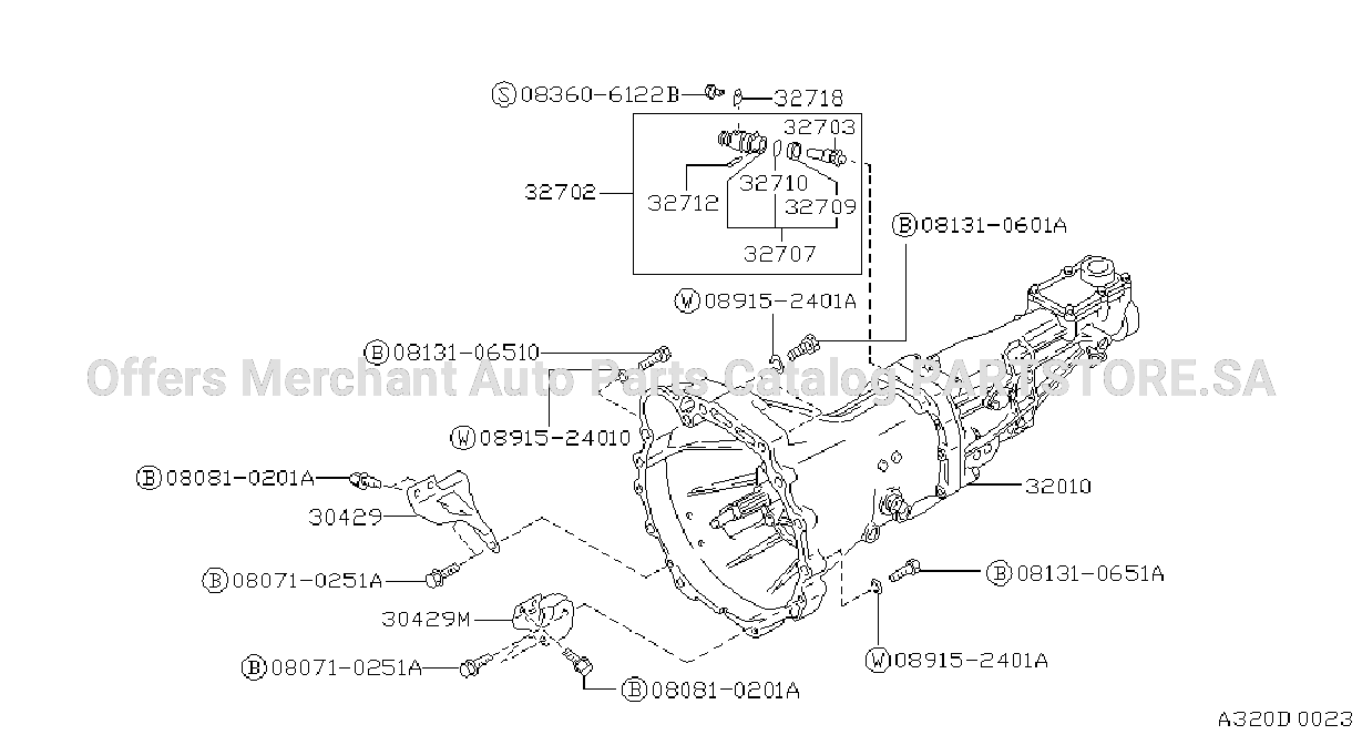 Manual Transmission Transaxle Fitting Fs5W71C
