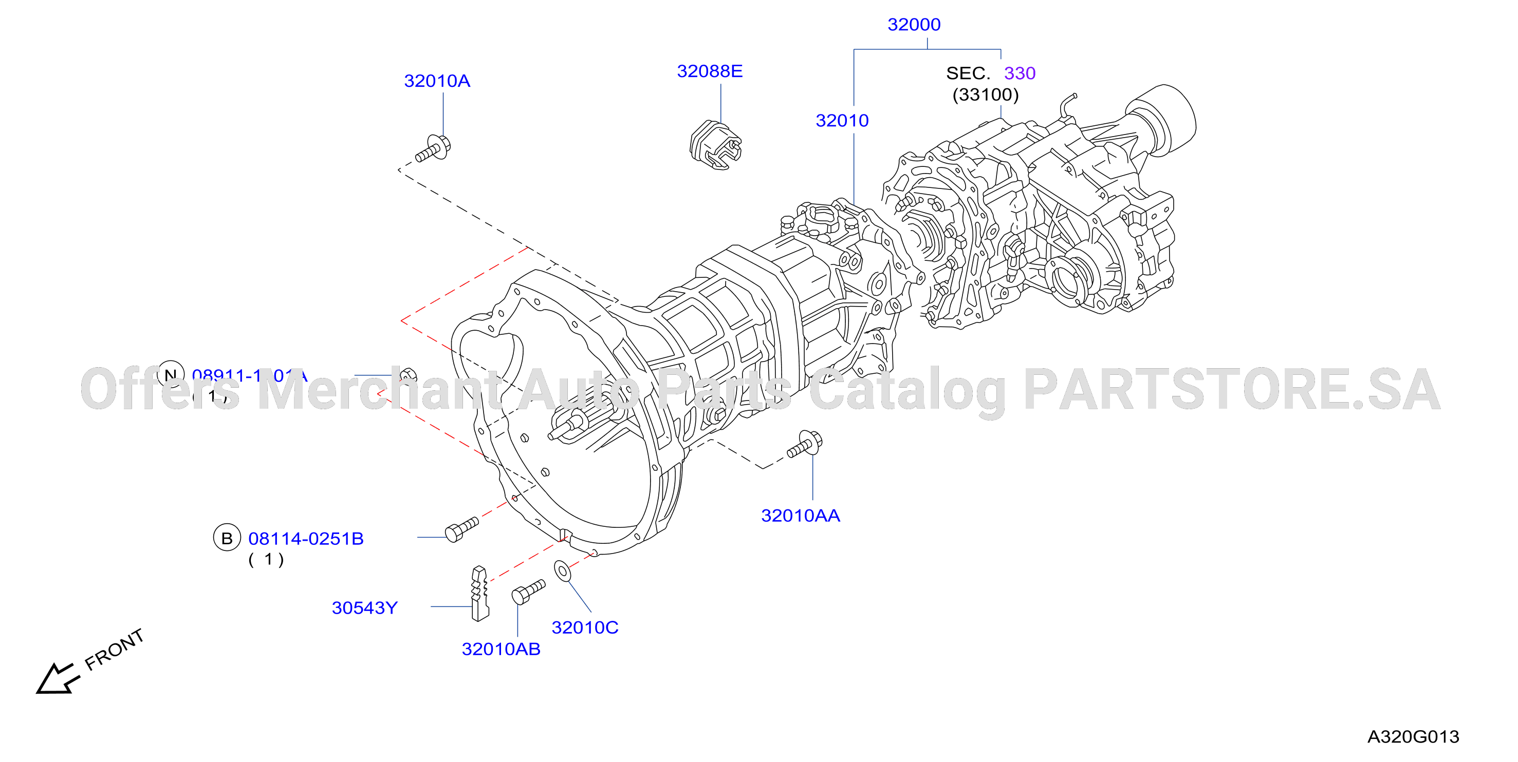 Manual Transmission Transaxle Fitting Fs5W71C