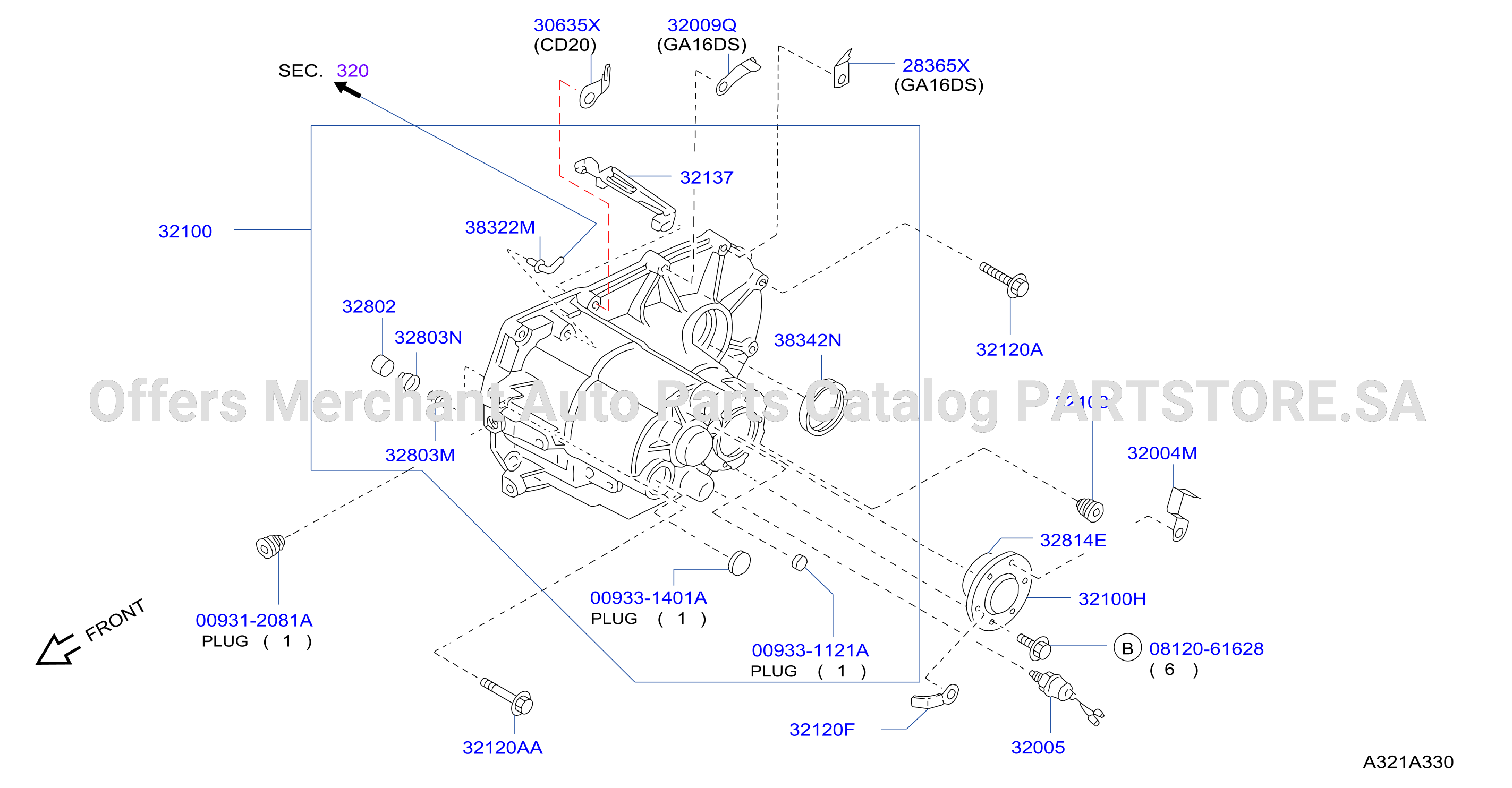 Transmission Case Clutch Release Transmission Case